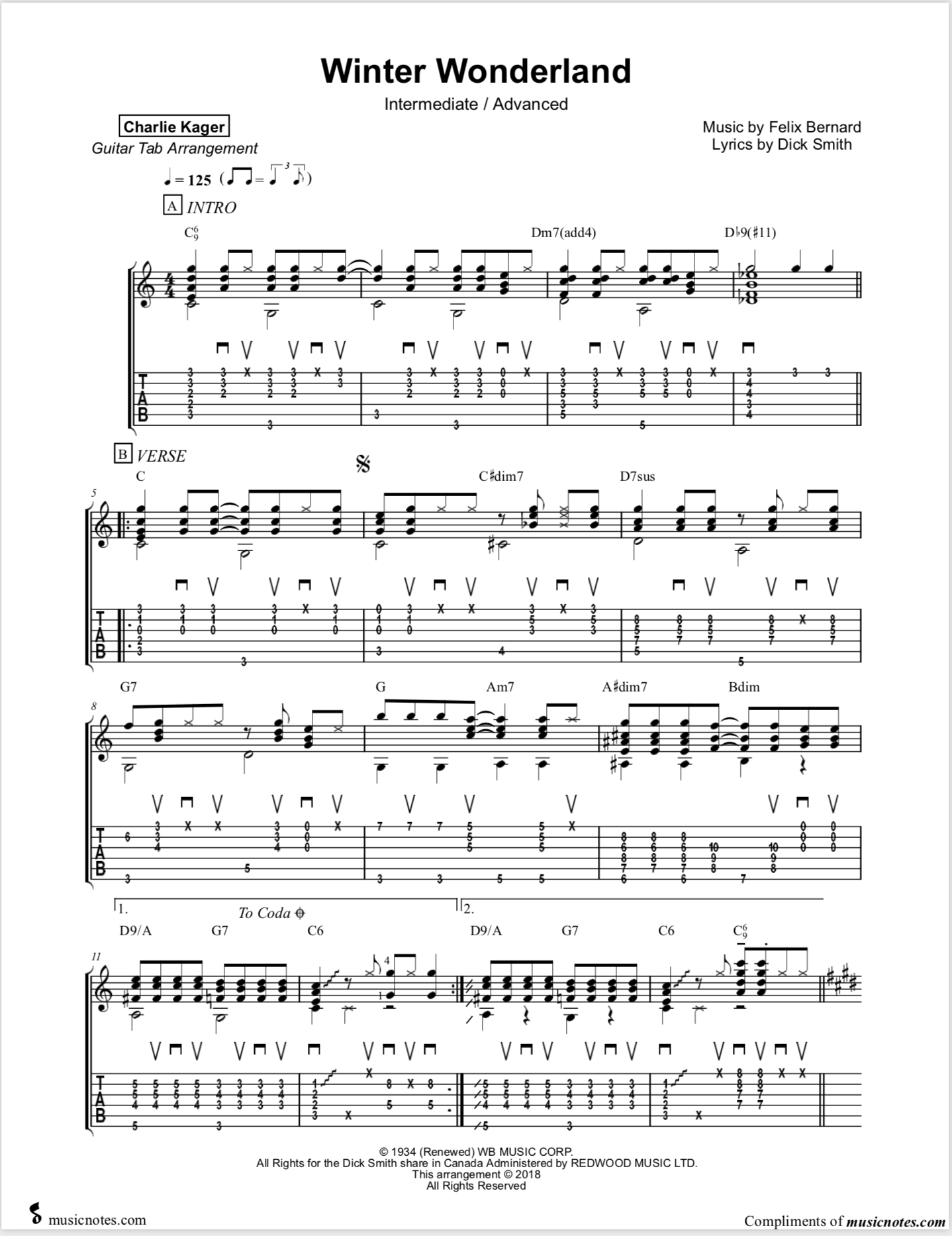 Free tabs fingerstyle guitar