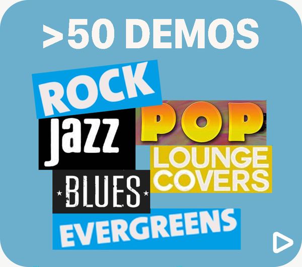 DEMOS HÖRPROBEN HINTERGRUNDMUSIK Rock Pop Jazz Blues Lounge Evergreens Oldies Livemusik Gitarre Trauung Geburtstag Hochzeit